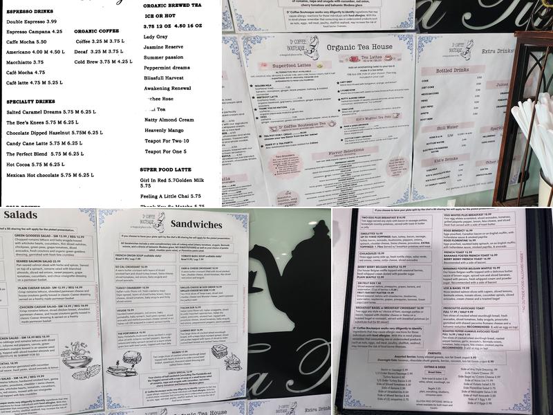 D’ Coffee Bouteaque Menu