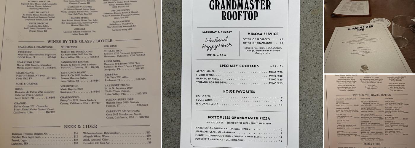 Grandmaster Recorders Menu