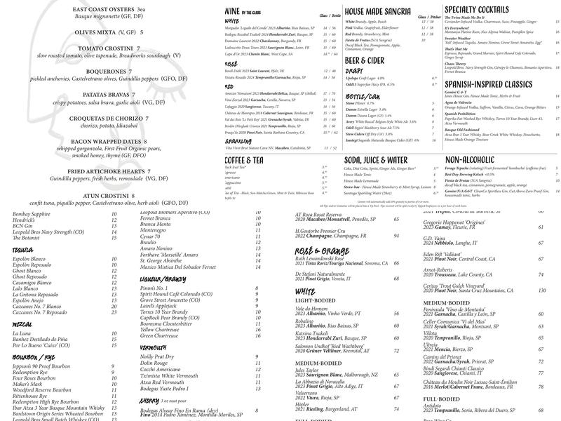 Gemini Menu