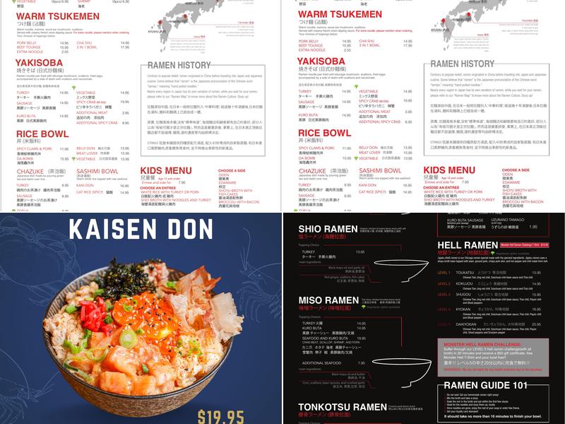Strings Ramen Shop Aurora Menu