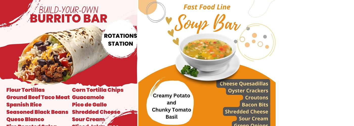 Cafeteria at Asbury University Menu