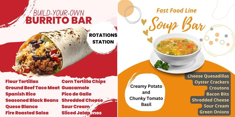 Cafeteria at Asbury University Menu