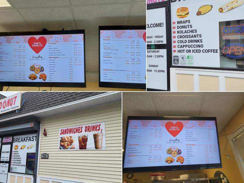 Kim’s Donuts Menu