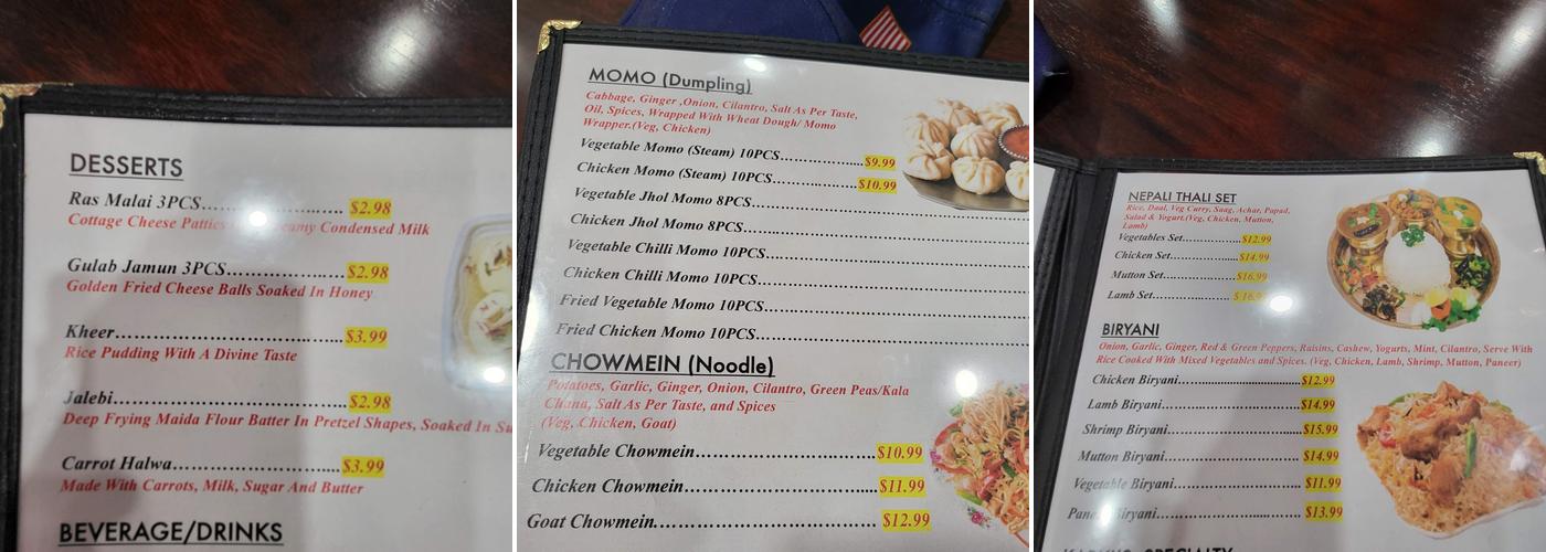 Karki Restaurant & Bar Menu