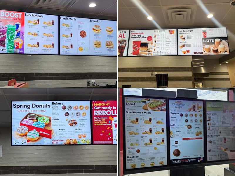 Tim Hortons Menu