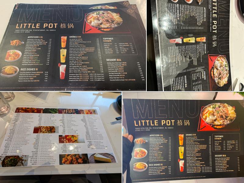 Little Pot Menu