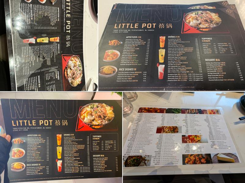 Little Pot Menu