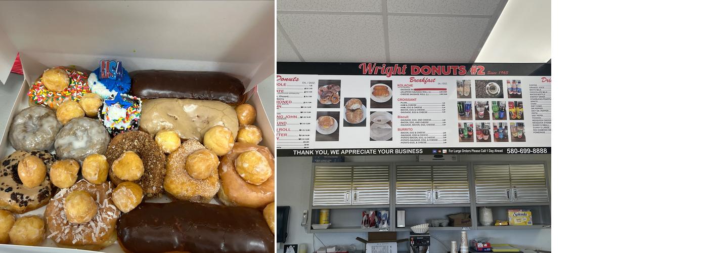 Wright Donuts #2 Menu