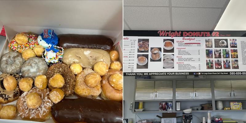 Wright Donuts #2 Menu