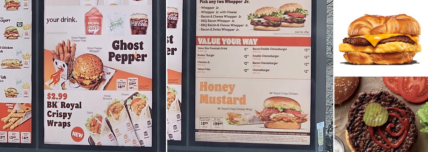 Burger King Menu