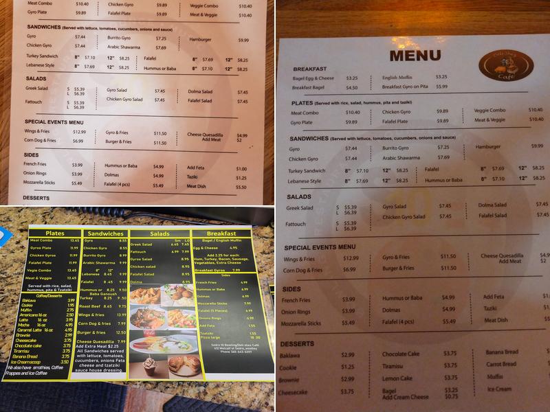 Deli shez Cafe Sedro Menu