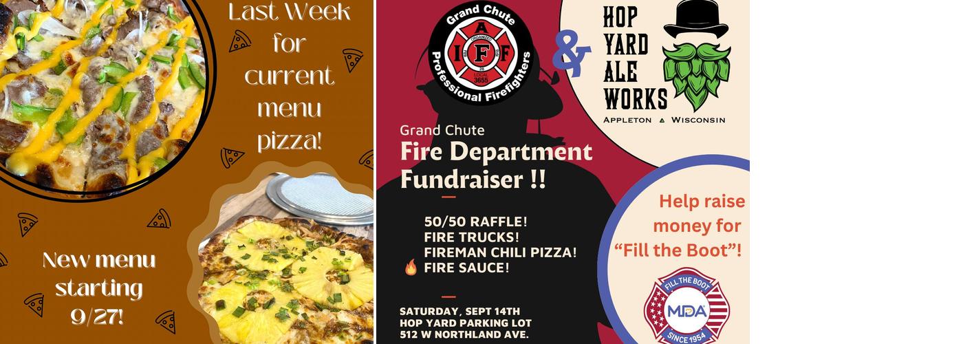 Hop Yard Ale Works Menu