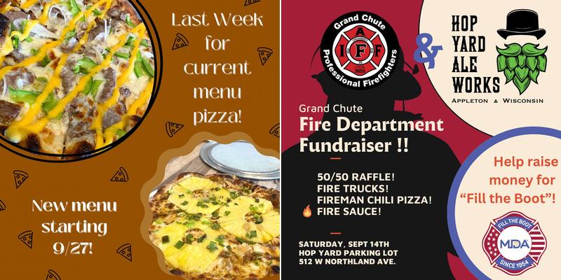 Hop Yard Ale Works Menu