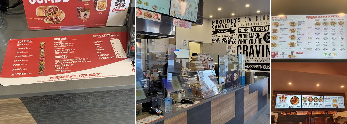 Osmow's Shawarma Menu