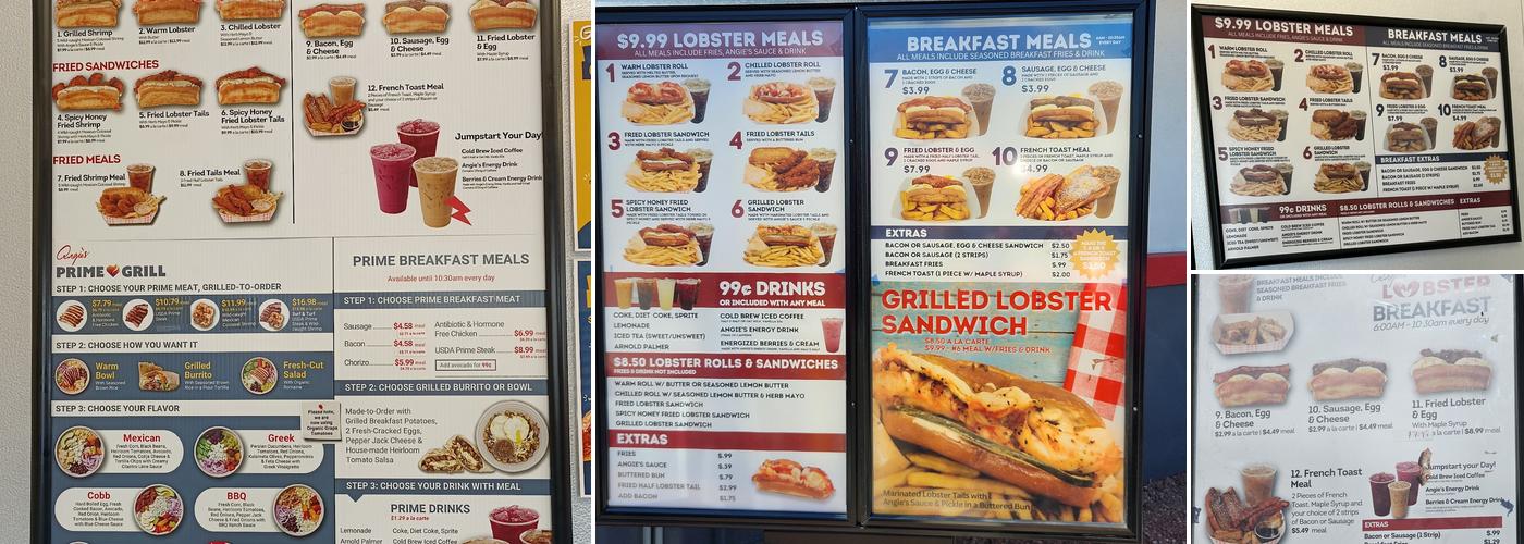 Angie's Lobster & Angie's Prime Grill Menu