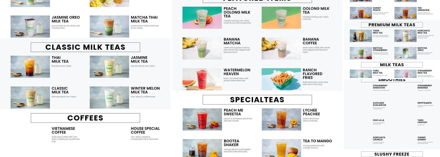 Tastea Buena Park Menu