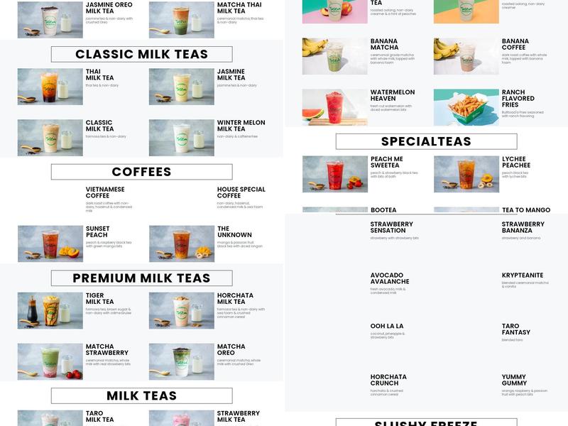 Tastea Buena Park Menu