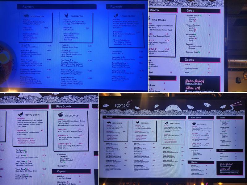Kotsu Ramen & Gyoza Santa Clarita Menu