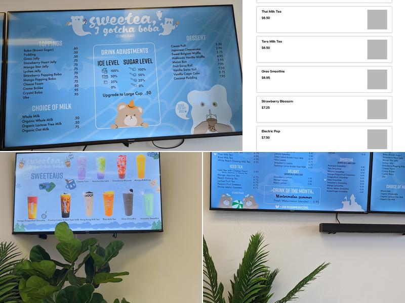 Sweetea Menu