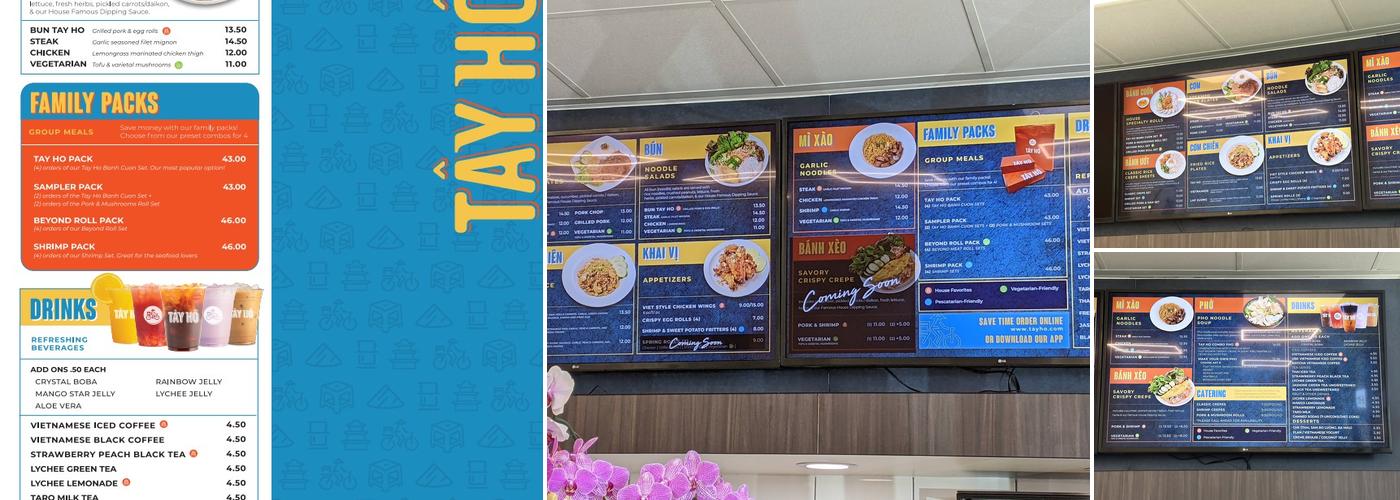 TAY HO Menu