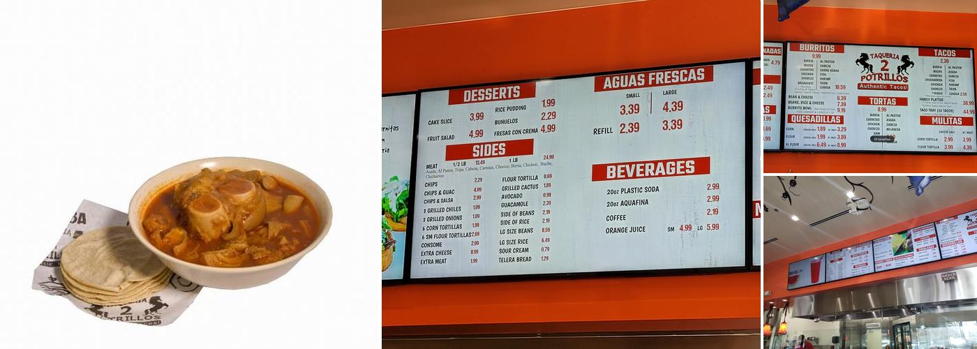 Taqueria 2 Potrillos Menu