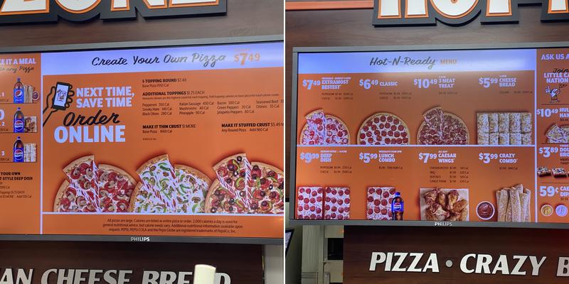 Little Caesars Pizza Menu