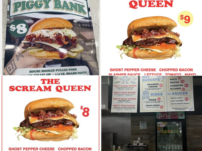 Pretty Good Burger Menu