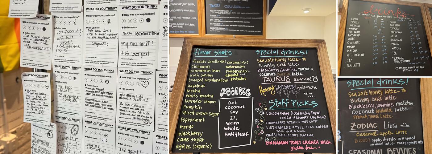 Cannonball Cafe Menu