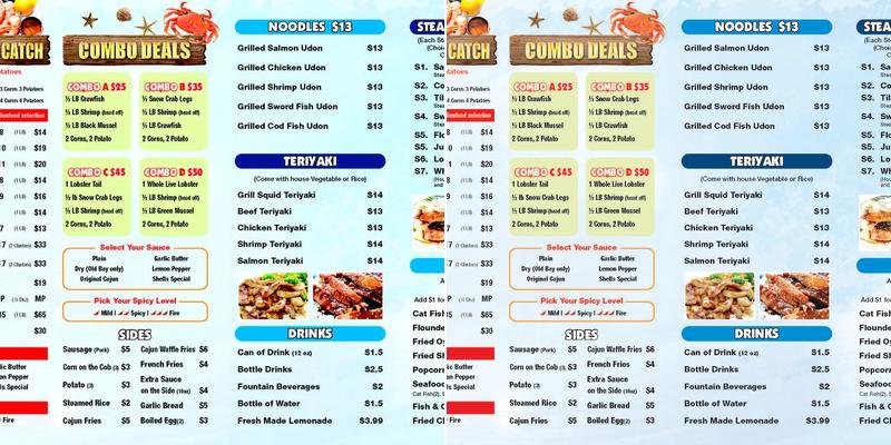 Shells Seafood & Wings Menu
