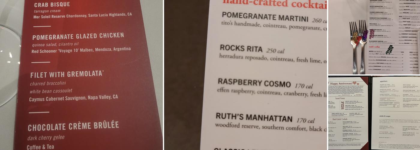 Ruth's Chris Steak House Menu
