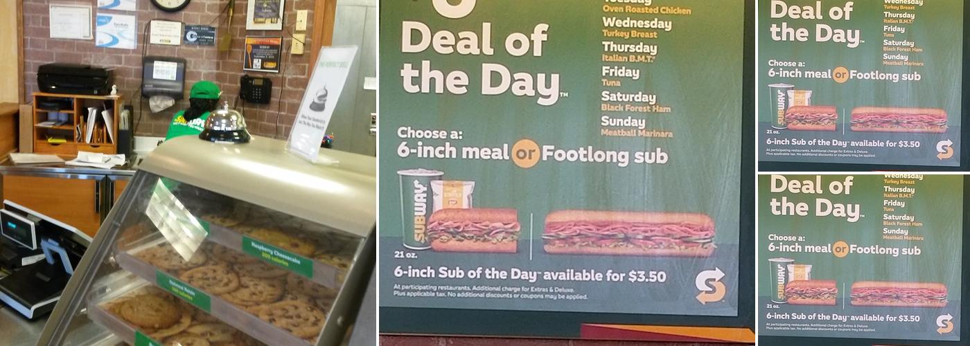 Subway Menu
