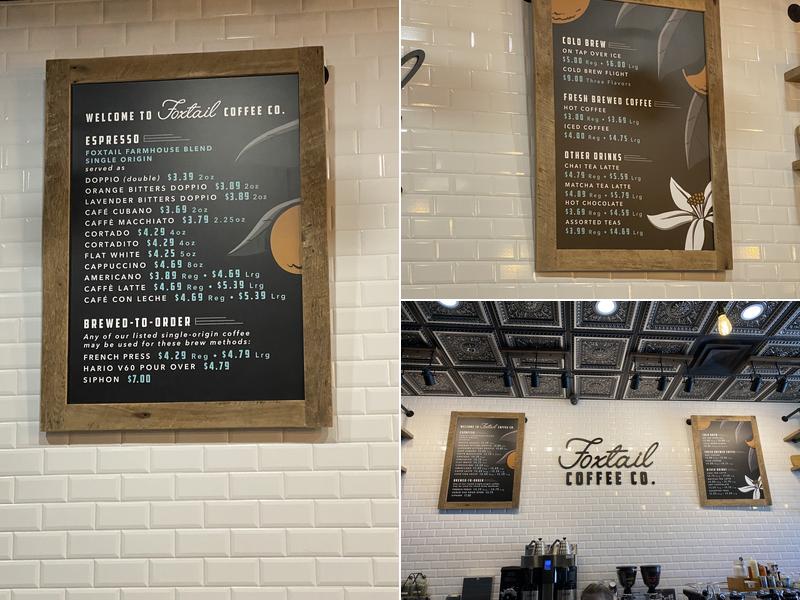 Foxtail Coffee Co - Ocoee Menu
