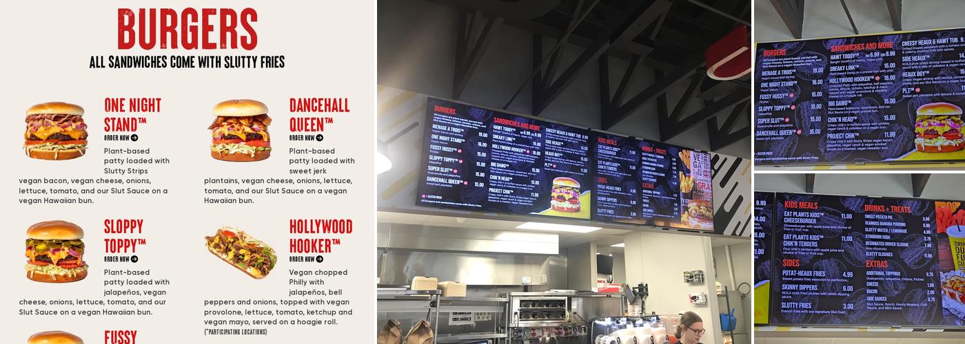 SluttyVegan Gwinnett Menu