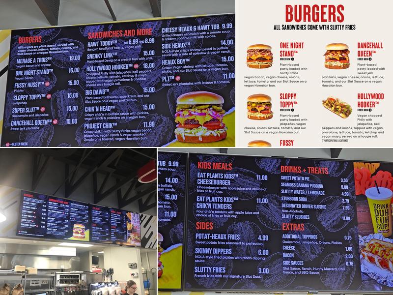 SluttyVegan Gwinnett Menu