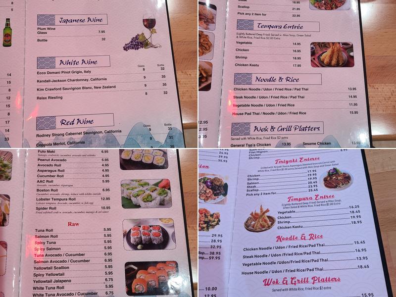 Osaka Menu