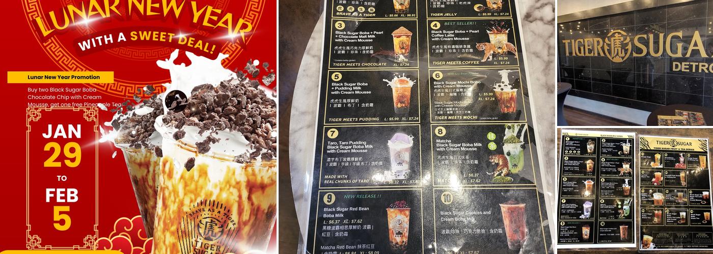 TIGER SUGAR Menu