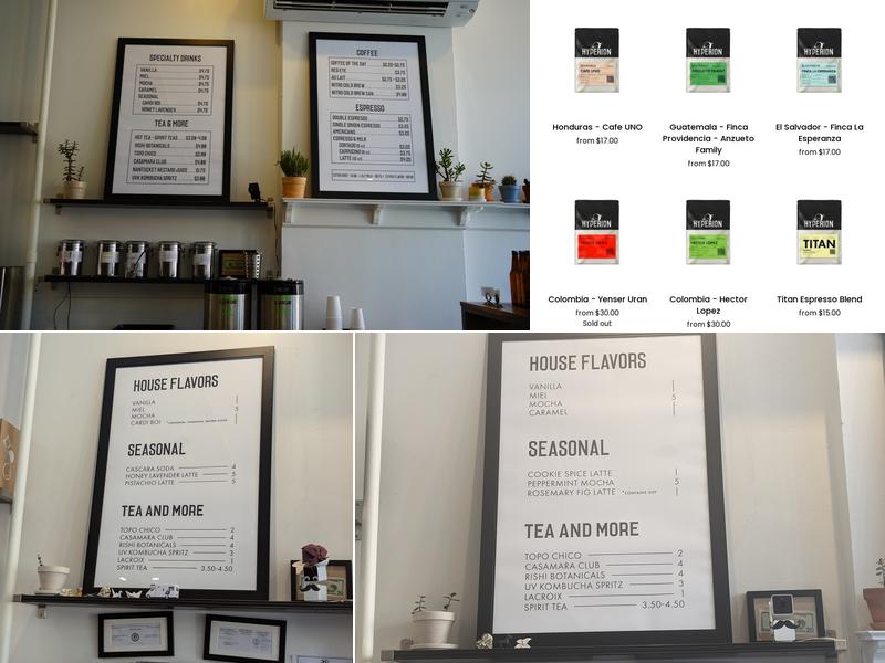 Hyperion Coffee Co - Ann Arbor Menu
