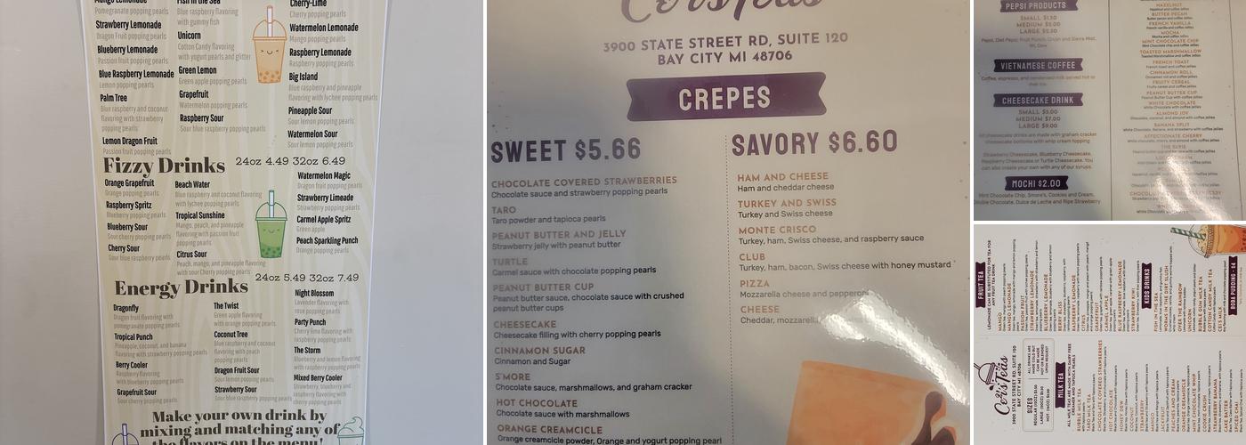 The Bubble Tea Shop Menu