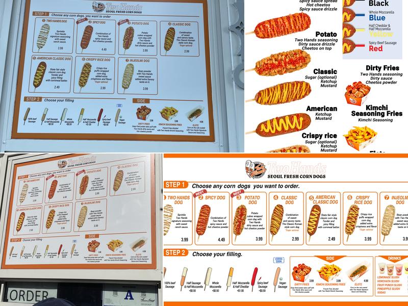 Two Hands Corn Dogs Menu