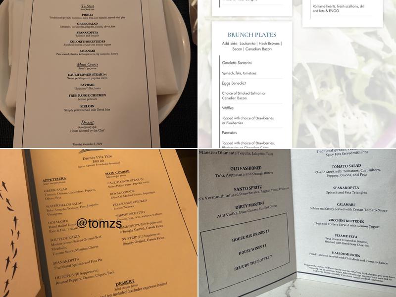 Kyma Hudson Yards Menu