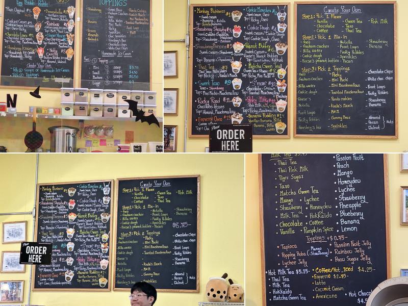 Roll Thai'd Creamery Menu