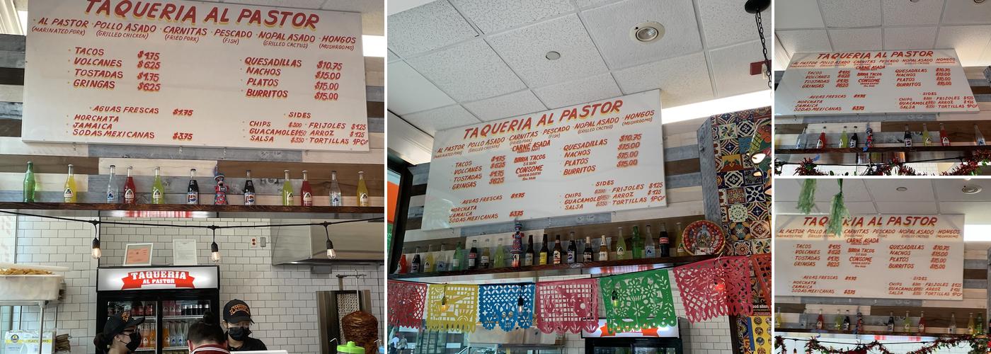 Taqueria Al Pastor & Bar Menu