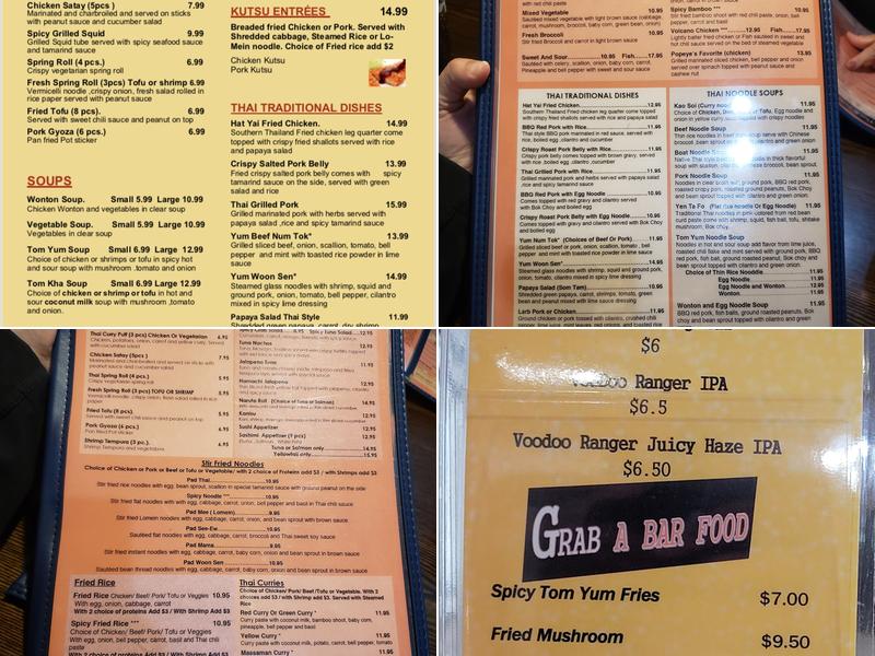 Zabb Thai OKC Menu