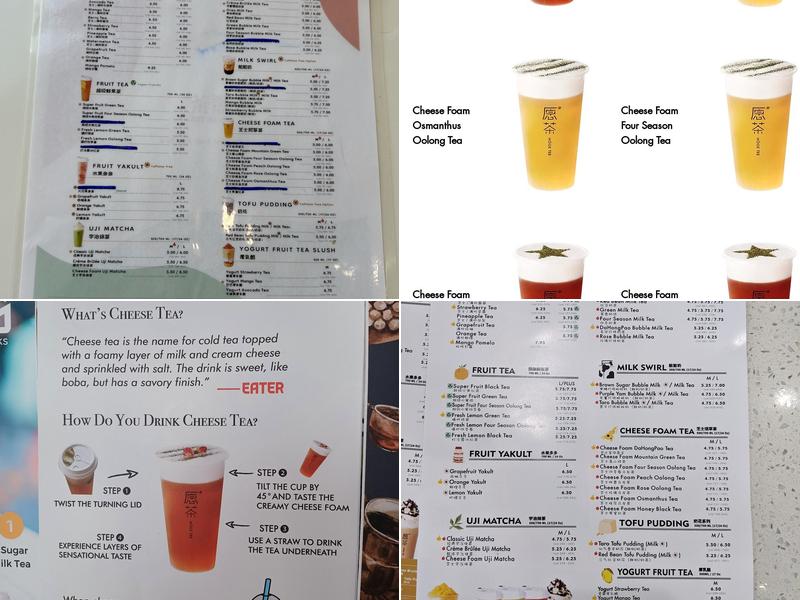 Möge Tee Menu