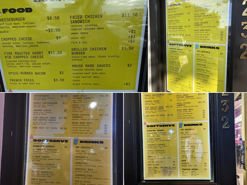 Accomplice Menu