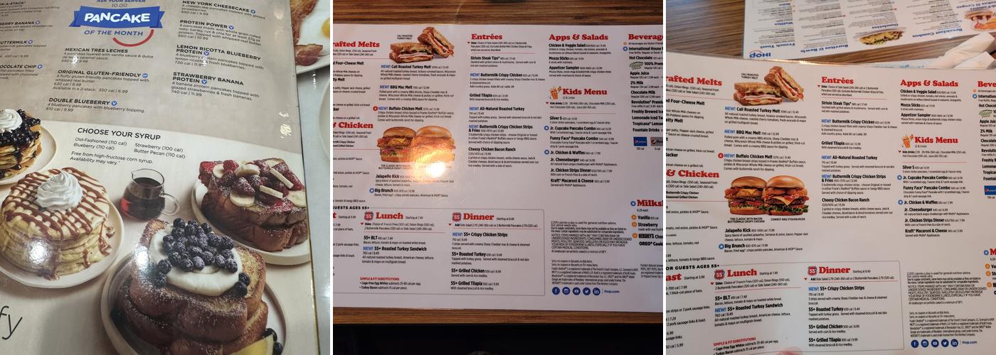IHOP Menu