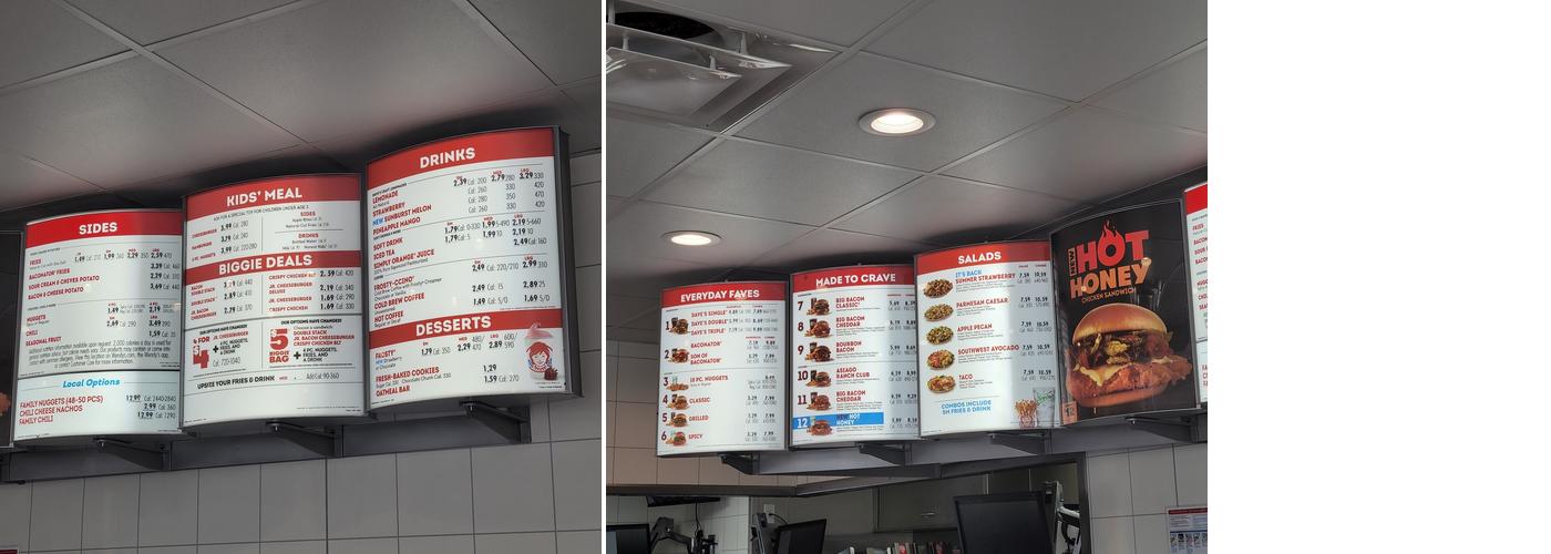 Wendy's Menu
