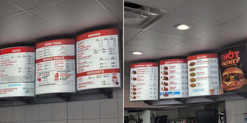 Wendy's Menu