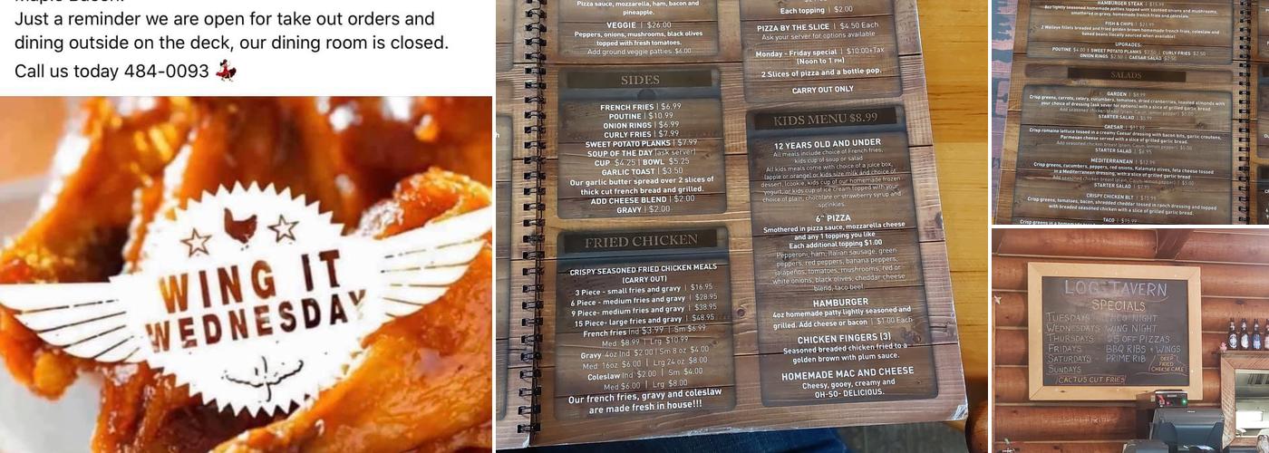 The Log Tavern 2.0 Menu