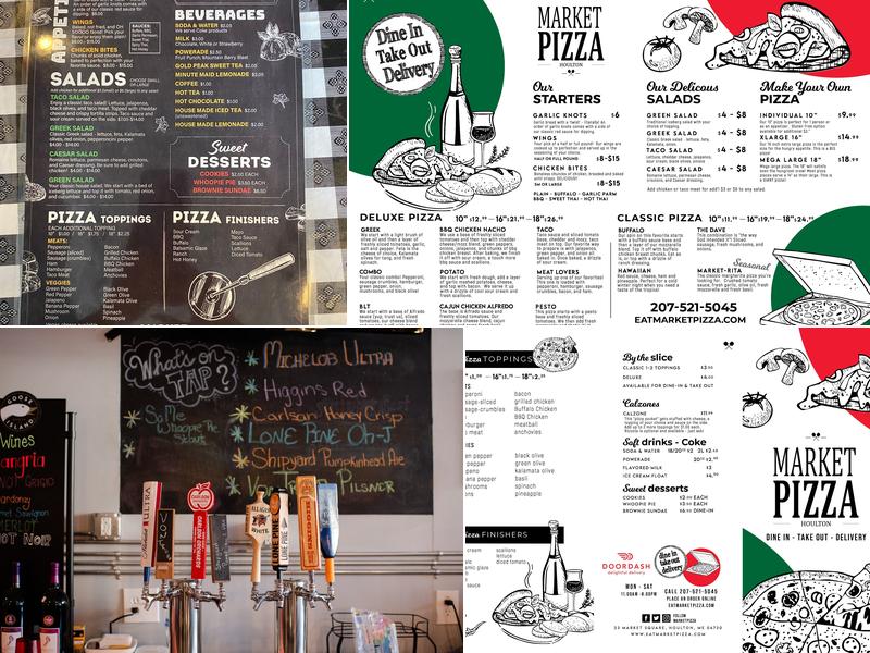 Market Pizza Menu